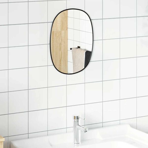 vidaXL Wall Mirror Black 40x30 cm