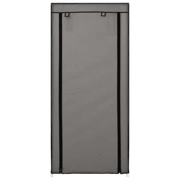 vidaXL Shoe Cabinet with Cover Grey 58x28x106 cm Fabric
