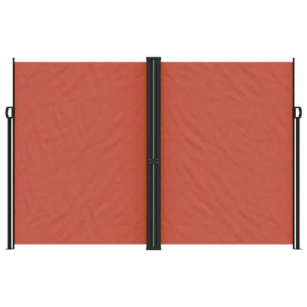 vidaXL Retractable Side Awning Terracotta 220x600 cm