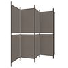 vidaXL 5-Panel Room Divider Anthracite 250x180 cm Fabric