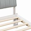 vidaXL Bed frame White and light grey 80 x 200 cm Solid pine wood