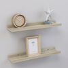 vidaXL Wall Shelves 2 pcs Sonoma Oak 40x9x3 cm