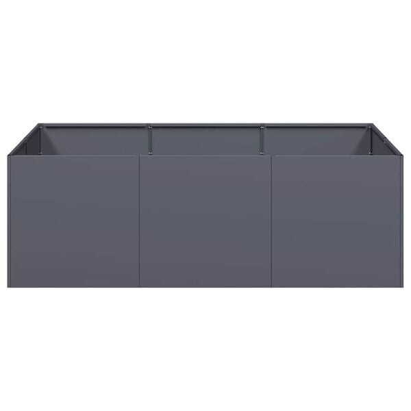 vidaXL Planter Anthracite 120x80x40 cm Steel