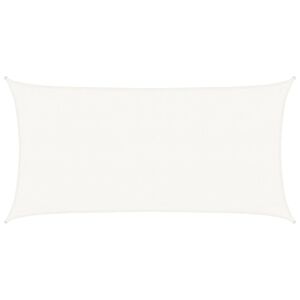 vidaXL Sunshade Sail 160 g/m&sup2; White 3x6 m HDPE