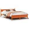 vidaXL Bed Frame without Mattress Wax Brown 120x200 cm Solid Wood Pine