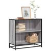 vidaXL Book Cabinet Grey Sonoma 80.5x35x76 cm Engineered Wood