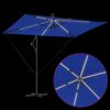 vidaXL Umbrella Azurblau 294 x 200 x 270 cm Polyester and Aluminium