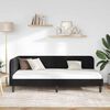 vidaXL Corner Bed Frame with Headboard Black 90 x 200 cm Velvet