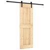 vidaXL Sliding Door 70 x 210 cm Solid Pine Wood (Untreated)