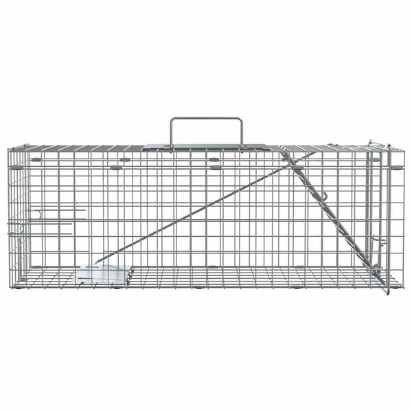 vidaXL Animal Trap Anthracite 61 x 20 x 21.5 cm Steel