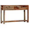 vidaXL Console Table with 3 Drawers 120x30x75 cm Solid Acacia Wood