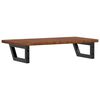 vidaXL Basin Shelf Wall Mounted Steel and Solid Wood Oak