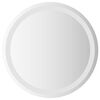 vidaXL LED Bathroom Mirror Transparent &Oslash; 50 cm Tempered Glass