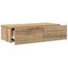 vidaXL Wall Shelf with Drawers Artisian Oak 60x26.5x15 cm Engineered Wood