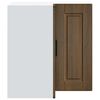 vidaXL Kitchen Wall Corner Cabinet "Porto" Brown Oak Engineered Wood