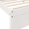 vidaXL Bookcase Bed without Mattress White 100x200 cm Solid Wood Pine