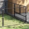 vidaXL Dog Kennel Black 16 m&sup2; Steel