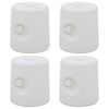 vidaXL Gazebo Weights 4 pcs PE White