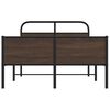 vidaXL Bed Frame without Mattress 140x200 cm Brown Oak Engineered Wood