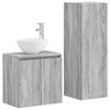vidaXL Bathroom Furniture Set 2 pcs Grey Sonoma 33 x 34.5 x 100 cm