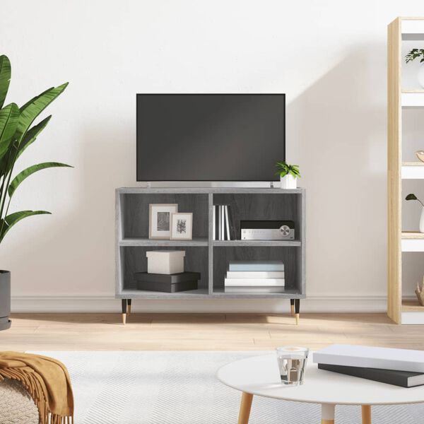 vidaXL TV Cabinet Grey Sonoma 69.5x30x50 cm Engineered Wood