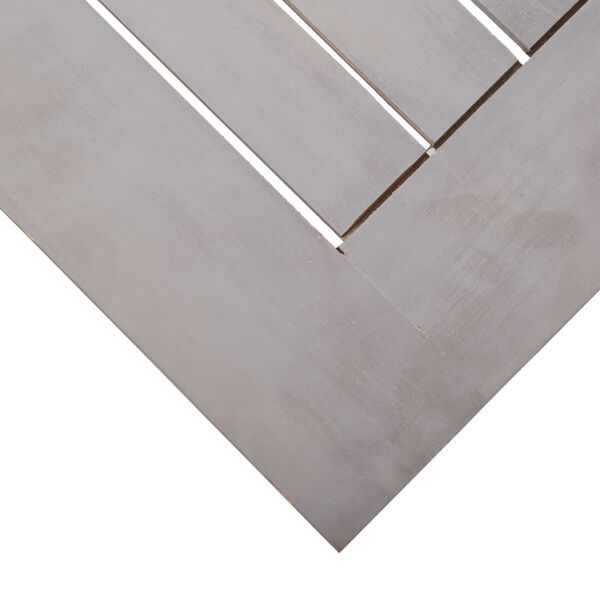 vidaXL 7 Piece Outdoor Dining Set Grey Wash Solid Acacia Wood