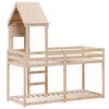 vidaXL Bunk Bed without Mattress 75x190 cm Small Single Solid Wood Pine