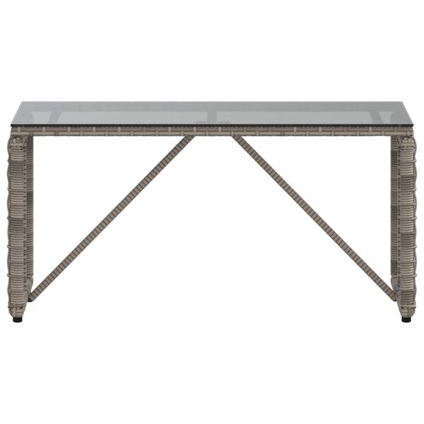 vidaXL Outdoor Table Grey and Black 80 x 40 x 40 cm