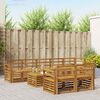 vidaXL Sofa Sets 9 pcs Natural Solid Acacia Wood