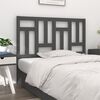 vidaXL Bed Headboard Grey 125.5x4x100 cm Solid Wood Pine