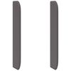 vidaXL Headboard Ear Grey 80 x 16 x 4 cm PVC