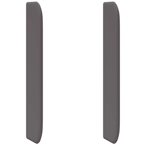 vidaXL Headboard Ear Grey 80 x 16 x 4 cm PVC