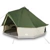 vidaXL Family Tent Tipi 6-Person Green Waterproof