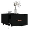 vidaXL Coffee Table Black 50x50x40 cm Engineered Wood
