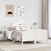 vidaXL Bed Frame without Mattress White 140x200 cm Solid Wood Pine