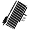 vidaXL Ground Drill with Handle 120 mm with Extension Tube 9 m Steel
