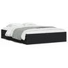 vidaXL Bed Frame with Drawers without Mattress Black 150x200 cm King Size