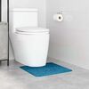 vidaXL Anti-slip Bath Mat with Toilet Cut Blue 50 x 50 cm PP