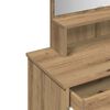 vidaXL Dressing Table with Mirror Artisan Oak 86.5x35x136 cm