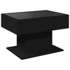 vidaXL Coffee Table with LED Black 70x50x45 cm Engineered Wood