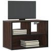 vidaXL TV Cabinet Brown Oak 60x31x39.5 cm Engineered Wood and Metal