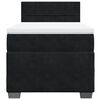 vidaXL Box Spring Bed with Mattress Black 90x200 cm Velvet