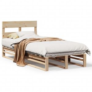 vidaXL Bed Frame without Mattress 90x200 cm Solid Wood Pine