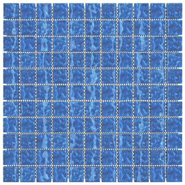 vidaXL Mosaic Tile 11 pcs Blue 50 x 50 cm Glass