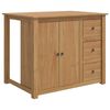 vidaXL Kitchen Island Set 2 pcs PANAMA Honey Wax 112 x 77 x 90 cm