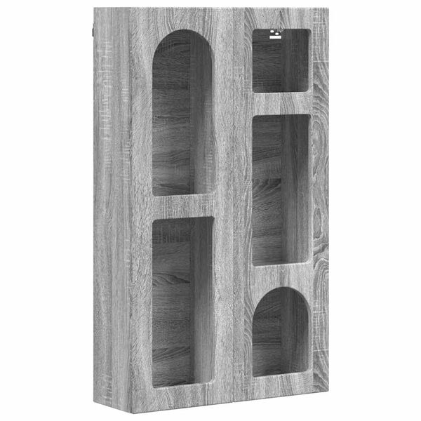vidaXL Hanging Cabinet Grey Sonoma 59 x 20 x 100 cm Engineered Wood