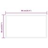 vidaXL LED Bathroom Mirror 50x90 cm