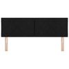 vidaXL Headboard with Headboard Black 144 cm Faux Leather