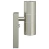 vidaXL Outdoor Wall Lights 2 pcs Silver 7 x 10 x 22 cm Stainless steel