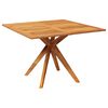 vidaXL Garden Table | Natural Wood | Solid Acacia wood | Medium | Durable